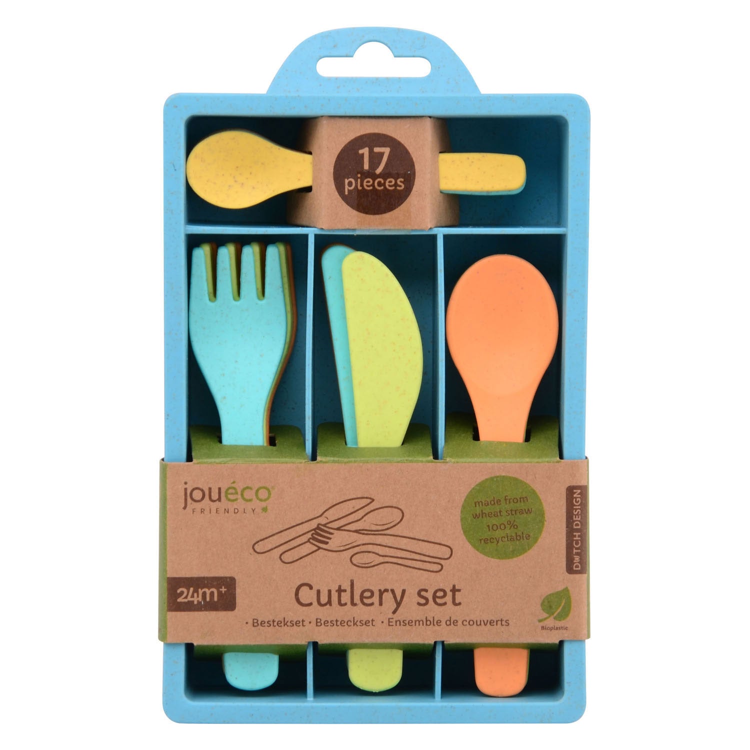 Joueco bio cutlery set, 17 pcs.