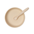 Silicone Baby Plate Bowl - Sand