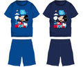 Disney Mickey Mouse cotton summer ensemble - T-shirt and shorts set - navy blue - 116