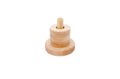 Vertical Dowel with 3 Same Size Rings